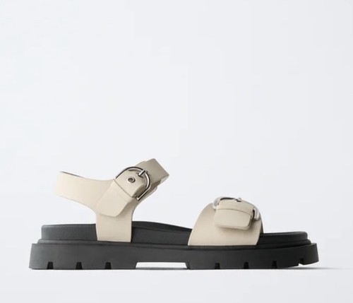 Zara buckled sandals uk6 new - buckled,