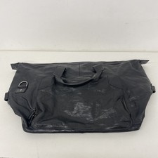 M&S Marks and Spencer Autograph Black Leather Weekend Bag Holdall