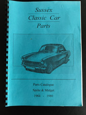 Sussex Classic Car Parts Catalogue Sprite & Midget 1964-1980