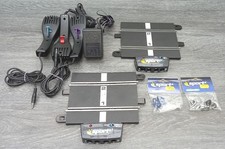 2 x SCALEXTRIC C8217 POWERBASE TRACKS + 3 x CONTROLLERS + POWER ADAPTOR