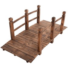 Wooden Bridge Garden Fir Wood