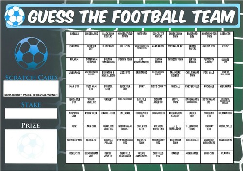 Guess the football team - the,