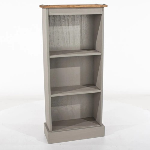 Small grey wash bookcase - small,