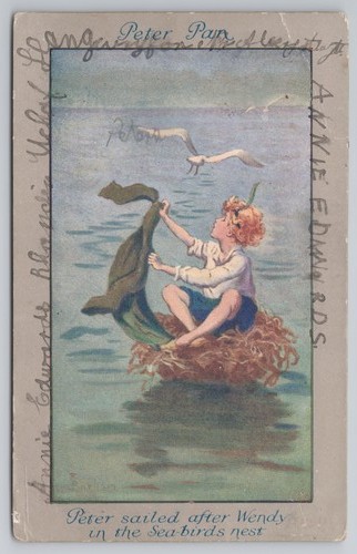 Peter pan postcard - peter,