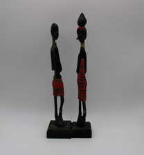 African Tribal Carved and Beaded Figurines