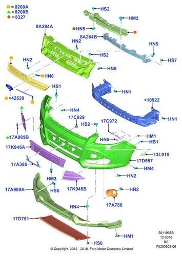 1918601 bumper reinforcement