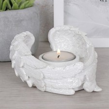 Glitter Angel wing tea light candle holder FREE POSTAGE AO_30827