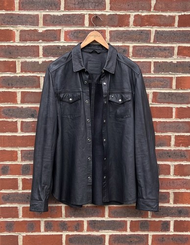 Allsaints mens irwin leather - allsaints,