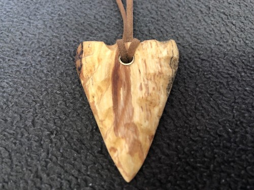 Pendant necklace spalted - pendant,