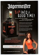 2008 Jagermeister Tap Machine Print Ad, Tap Into A Good Time Hot Model Tank Top