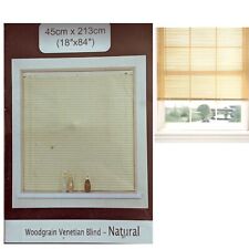Woodgrain Venetian Window Blinds Natural cream 45x 213 cm  84'' long beige blind