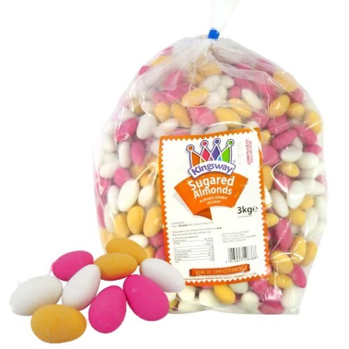 Sugared almonds 3kg - almonds,