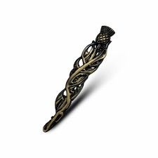Scottish Wavy Thistle 4" Brass