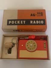 VINTAGE RARE Geranium crystal  RADIO  AM-MW +Box+ Instructions 1950s￼