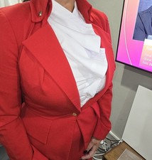 Virgin Atlantic Cabin Crew Uniform Vivienne Westwood Jacket Size 10