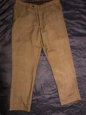 Taylor & Wright grey check trousers W34 L30 wool mix