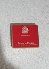 Empty Tin Benson and Hedges Cigarette Vintage  Super Virginia 1950s, Red Tin