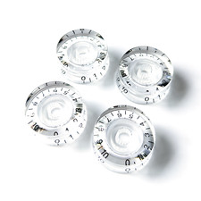 Speed Control Knobs – Volume Tone Guitar for Gibson Les Paul – Transparent Clear