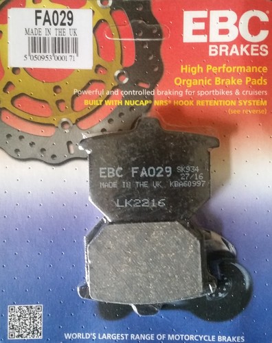 Ebc fa029 brake - ebc/fa029, (front)
