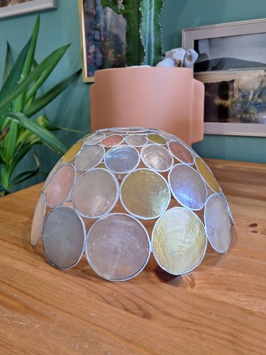 Vintage capiz shell - vintage, light