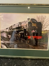 Print Of Golden Arrow Train Locomotive Framed And Glazed