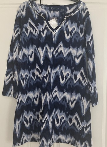 Ladies qvc blue shirt top - ladies,
