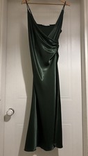 Zara Forest Green Satin Mock