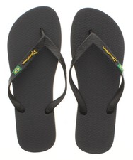 Ipanema Womens Flip Flops Clas Brasil ii Vegan Recyclable black UK Size
