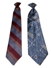 Vintage Clip On Tie Lot