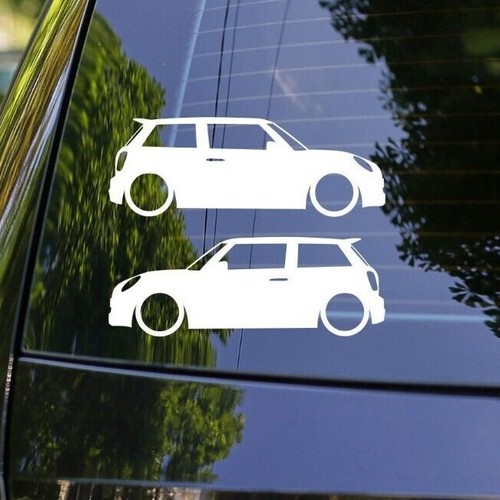 Lowered car outline - lowered, decal