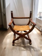 Antique Oak Dagobert Curule