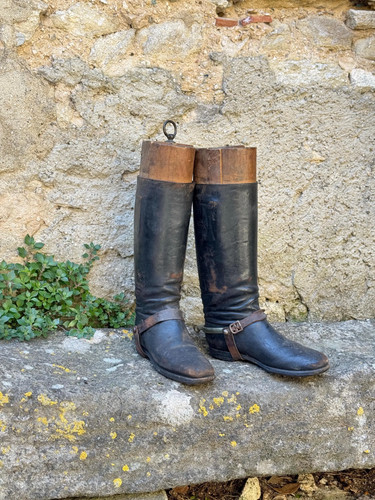 Antique french riding - antique, boots