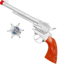 Cowboy Gun With Sheriff Badge