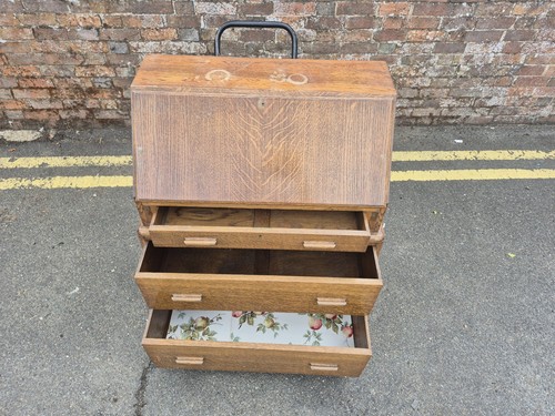 Vintage writing bureau - writing, drop