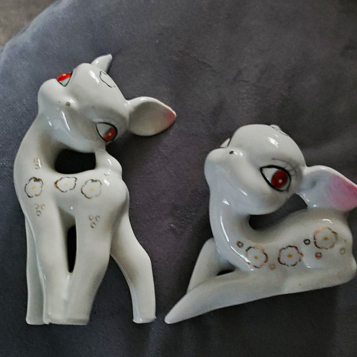 1950s pair vintage - of, deer