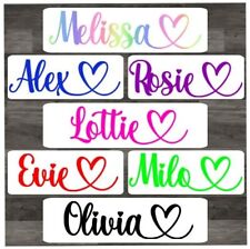 PERSONALISED VINYL NAME STICKER DECAL LABEL LUNCHBOX WATER BOTTLE SCHOOL WEDDING