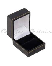 Black Leatherette Ring Box