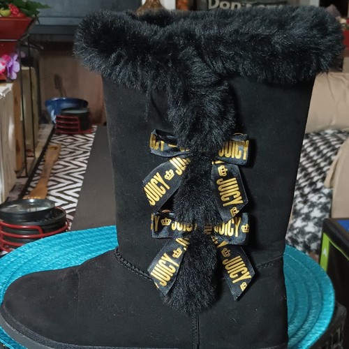 Juicy couture black suede - black,