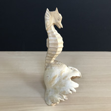 Parasite Wood Seahorse Carving
