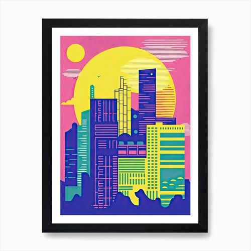 Perth risograph style art - risograph,
