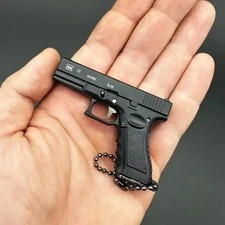 Miniature gun pistol keychain - miniature,