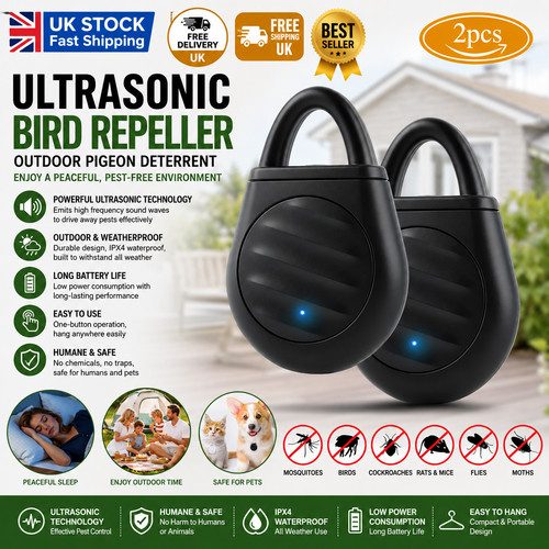 Ultrasonic bird repeller - bird,