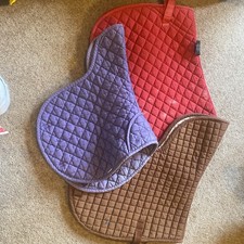 3 Saddle Numnahs Different