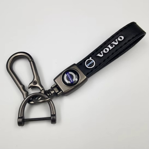Volvo genuine leather keyring - genuine,