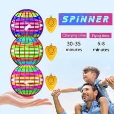 Flying Ball LED Hand-Controlled Spinner – 360° Hovering Magic Globe Toy