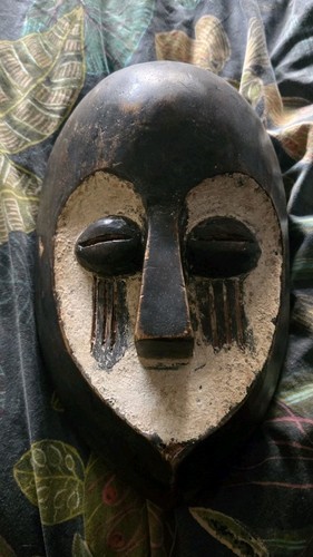 Kwele african tribal art mask - african,