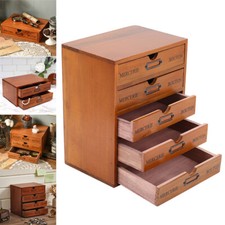 Vintage Wooden Drawers Storage
