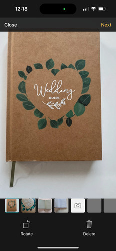 Paperchase wedding notebook - a5,