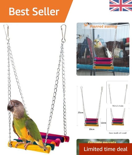 Wood and metal bird - bird, swing