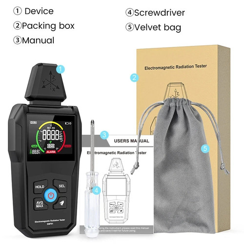 Digital emf meter lcd - emf,